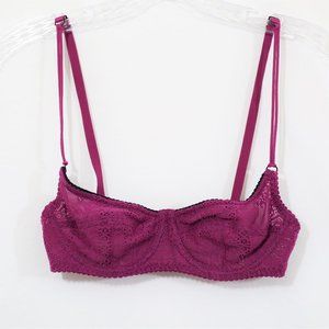 Intimately Free People Purple Lace Bra Size 34A